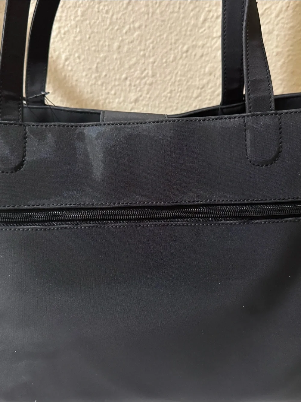CARRYLAND Black Nylon Tote Bag